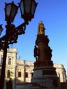 Beautiful lamppost in a park