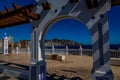 beautiful landmark in Benidorm viewpoint with interesting architecture Royalty Free Stock Photo