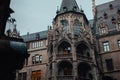 Beautiful landmark in the city of Munich, in Germany. Tourist attraction. Munich old town hall Royalty Free Stock Photo