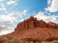 Beautiful landsacpe along the Scenic drive of Capitol Reef National Park Royalty Free Stock Photo