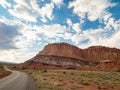 Beautiful landsacpe along the Scenic drive of Capitol Reef National Park Royalty Free Stock Photo