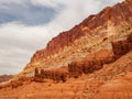Beautiful landsacpe along the Scenic drive of Capitol Reef National Park Royalty Free Stock Photo