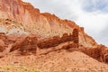 Beautiful landsacpe along the Scenic drive of Capitol Reef National Park Royalty Free Stock Photo