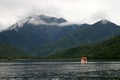 Beautiful landsacpe around Liyu Carp Lake in a cloudy day