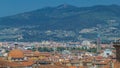 Beautiful landscape above timelapse, panorama on historical view of the Florence from Boboli Gardens Giardino di Boboli Royalty Free Stock Photo