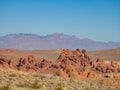 Beautiful landscape along the Firewave Trail of the Valley of Fire State Park Royalty Free Stock Photo