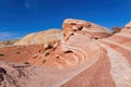Beautiful landscape along the Firewave Trail of the Valley of Fire State Park Royalty Free Stock Photo
