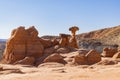 Beautiful landscape around Toadstool Hoodoos Royalty Free Stock Photo