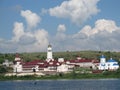 Beautiful landscape around Vinnovka village. View from river Volga. Vinnovka, Russia - July 2013