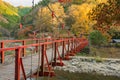 Beautiful landscape in autumn at Korankei, Japan Royalty Free Stock Photo