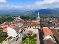 A beautiful landscape with a awesome church