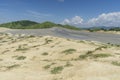 Beautiful landscape with Berca Muddy Volcanoes in Buzau, Romania