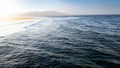 Beautiful landscape of big ocean waves rolling on the coast. Sea waves braking over coral reef and rocks Royalty Free Stock Photo