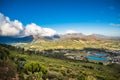 Beautiful landscape of Cape Winelands, wine growing region in South Africa Royalty Free Stock Photo