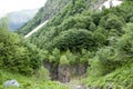 The beautiful landscape of the Caucasus Mountains Dombai Royalty Free Stock Photo