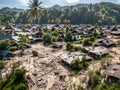 beautiful landscape of the city of the island of thailand after tsunami attack