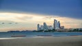 Pattaya beach, Pattaya city, Thailand. Pattaya beach is the best point and popular tourists to visit rest relax play sport