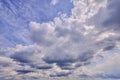 Andscape with clouds on a spring day, abstract background Royalty Free Stock Photo