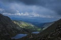 Sky at the mountaintop