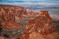 Beautiful landscape of Colorado National Monument, Colorado. Royalty Free Stock Photo