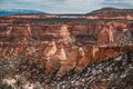 Beautiful landscape of Colorado National Monument, Colorado. Royalty Free Stock Photo