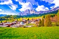 Beautiful landscape of Cortina d` Ampezzo in Dolomites Alps view Royalty Free Stock Photo