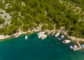 Beautiful landscape of Dalmatian coast Croatian Royalty Free Stock Photo