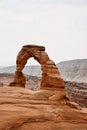 Beautiful landscape of the Delicate Arch at Arches National Park, Utah, USA Royalty Free Stock Photo