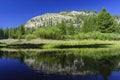 Beautiful landscape in Devils Postpile National Monument Royalty Free Stock Photo