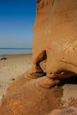 A beautiful landscape of dunes on the coastline of Baltic sea Royalty Free Stock Photo