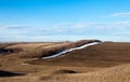 Beautiful landscape early spring in the field on a sunny day Royalty Free Stock Photo