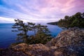 Beautiful landscape in East Sooke Park, Sooke, Vancouver Island, BC Canada Royalty Free Stock Photo