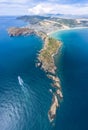 Beautiful landscape in Eo Gio, Quy Nhon, Vietnam from above