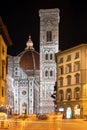 Beautiful landscape fabulous view of famous Florence Duomo Cathedral, Basilica di Santa Maria del Fiore (Basilica of Saint Mary o Royalty Free Stock Photo