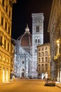 Beautiful landscape fabulous view of famous Florence Duomo Cathedral, Basilica di Santa Maria del Fiore (Basilica of Saint Mary o Royalty Free Stock Photo