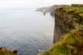 Cliffs of Moher and OBriens Tower Ireland Royalty Free Stock Photo