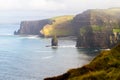 Cliffs of Moher and OBriens Tower Ireland Royalty Free Stock Photo