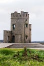 Cliffs of Moher and OBriens Tower Ireland Royalty Free Stock Photo