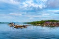 Beautiful landscape at fisherman Sam Chong Tai village , Phang Nga province, Thailand Royalty Free Stock Photo