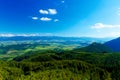 Beautiful landscape, forest and meadow and lake with mountain in background. Slovakia, Central Europe. Royalty Free Stock Photo