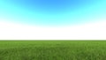 Beautiful landscape, grass clean blue sky Royalty Free Stock Photo