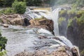 Beautiful landscape of the Great Falls of the Passaic River in Paterson, New Jersey Royalty Free Stock Photo