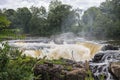 Beautiful landscape of the Great Falls of the Passaic River in Paterson, New Jersey Royalty Free Stock Photo