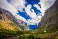 Beautiful landscape of high mountain glacier at milford sound, in south island in New Zealand Royalty Free Stock Photo