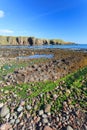 Beautiful landscape of hill and rock at Dunnottar castle area Royalty Free Stock Photo