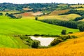 Beautiful landscape of hilly Tuscany Royalty Free Stock Photo