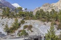 Beautiful landscape in Himalayas, Annapurna , Nepal. Sunrise in the mountains Royalty Free Stock Photo