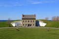 Beautiful landscape of historic Fort Ontario, Oswego, New York, 2016 Royalty Free Stock Photo