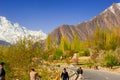 Beautiful Landscape of Hunza Valley in Autumn season