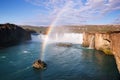 Beautiful landscape in Iceland with Godafoss waterfall Royalty Free Stock Photo